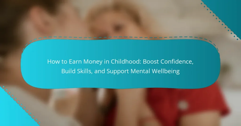 How to Earn Money in Childhood: Boost Confidence, Build Skills, and Support Mental Wellbeing
