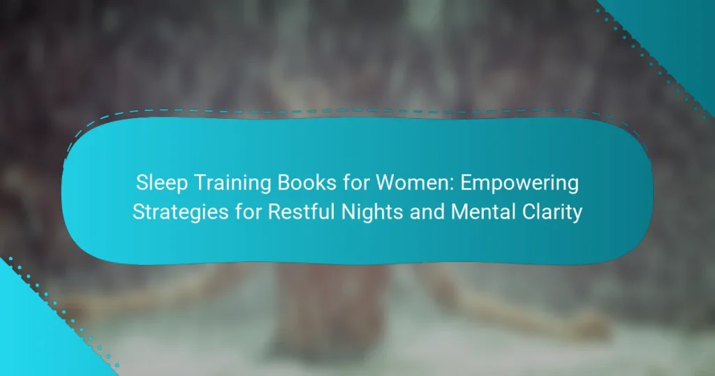 Sleep Training Books for Women: Empowering Strategies for Restful Nights and Mental Clarity